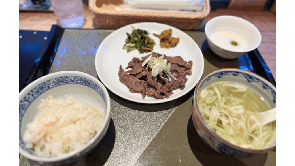Sendai Solo Trip: Beef tongue set meal