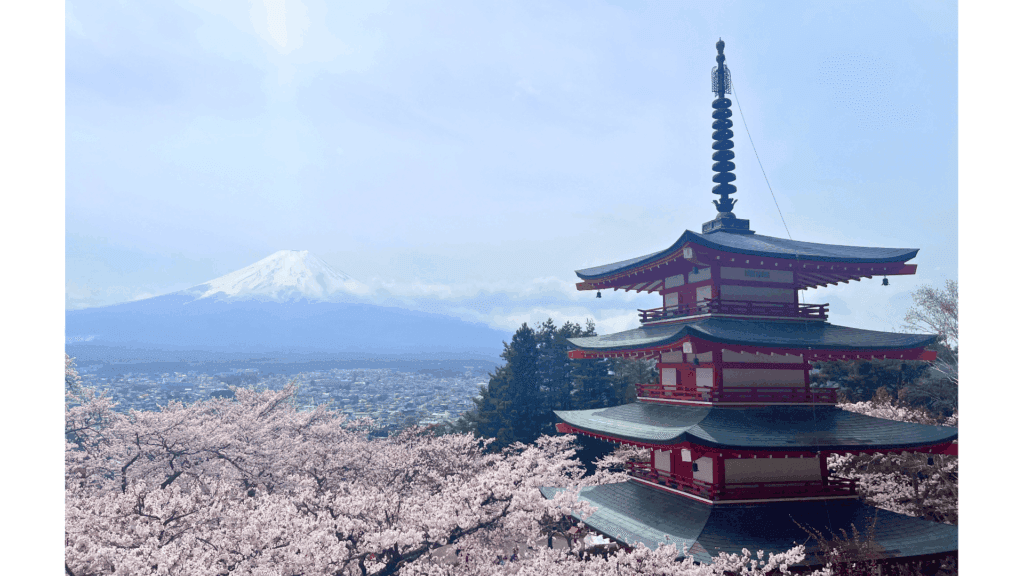 【富士山×五重塔の絶景へ】新倉山浅間神社の行き方・見どころ・春の桜情報